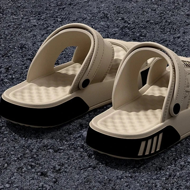 Men's Summer EVA Slippers Soft Thick Sole Sandals Indoor Outdoor Walking Beach Shoes Home House Slippers for Men