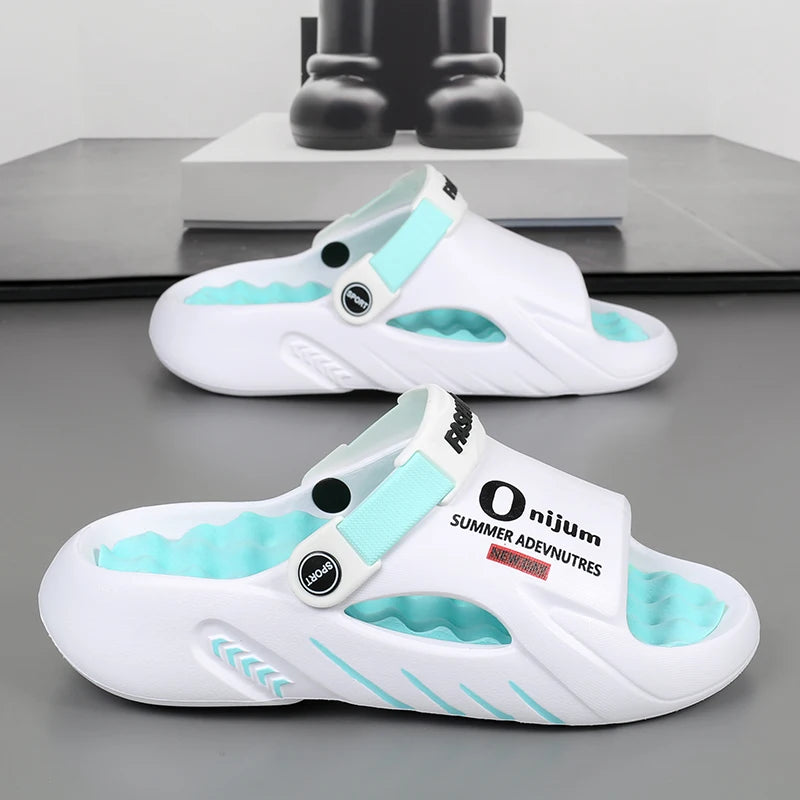 Men Sandals New Summer EVA Soft-soled Platform Slides Slippers Indoor Outdoor Walking Beach Shoes Flip Flops Mens Shoes