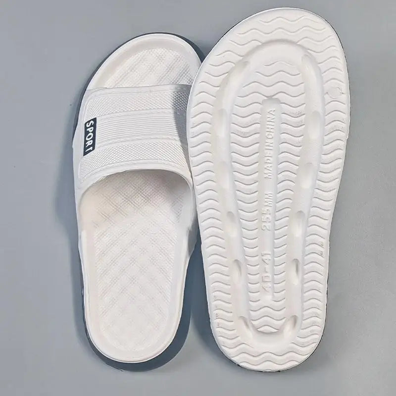 Big Size 40-47 Soft Bottom Sports Eva Slippers Men's Summer Fashion Indoor Outdoor Home Shallow Slippers Man Streetwear Sandals