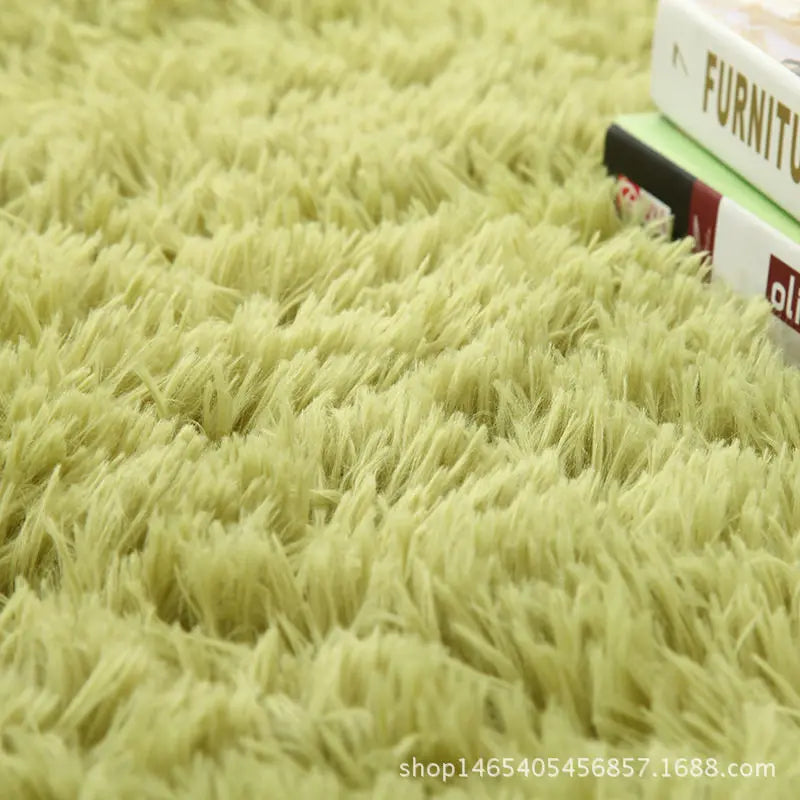 Gradient Silk Wool Bedside Rug Children's Room Living Room Bedroom Non-slip Machine Washable Not Easy to Lose Hair Carpet