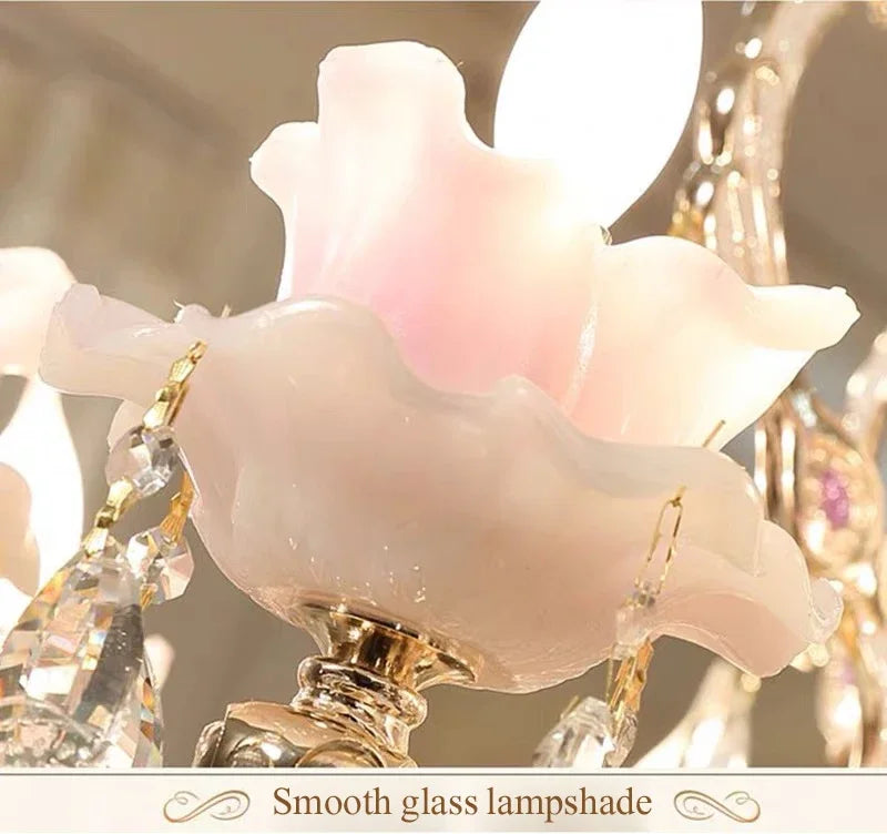 Zinc Alloy Crystal Chandelier Modern Living Room Decoration  Lighting European Restaurant Bedroom Candle  Lamps
