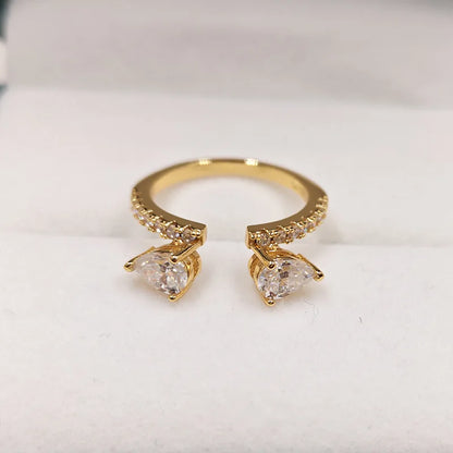 4CT Marquise Cut Moissanite Bridal Rings Set Lab Diamond Opening Engagement Ring Set for Women 925 Sterling Silver Eternity Band