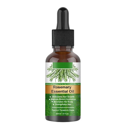 Rosemary Hair Growth Essential Oil 30ml Organic Scalp Treatment Strengthening Anti Hair Loss Nourish Shiny Beauty Women Men Care