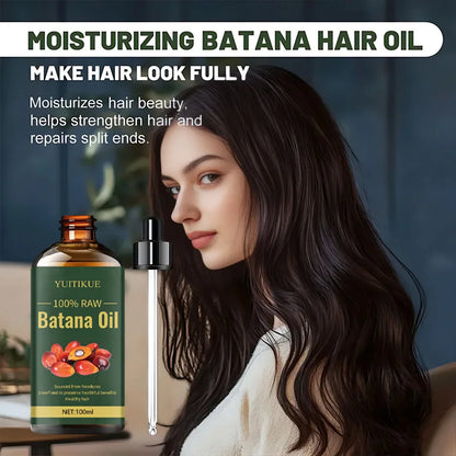 Honduran Raw Batana Hair Oil 100ml Natural Unrefined Formula Hydrate Dry Hair Reduce Breakage Repair Damaged Hair Care Serum