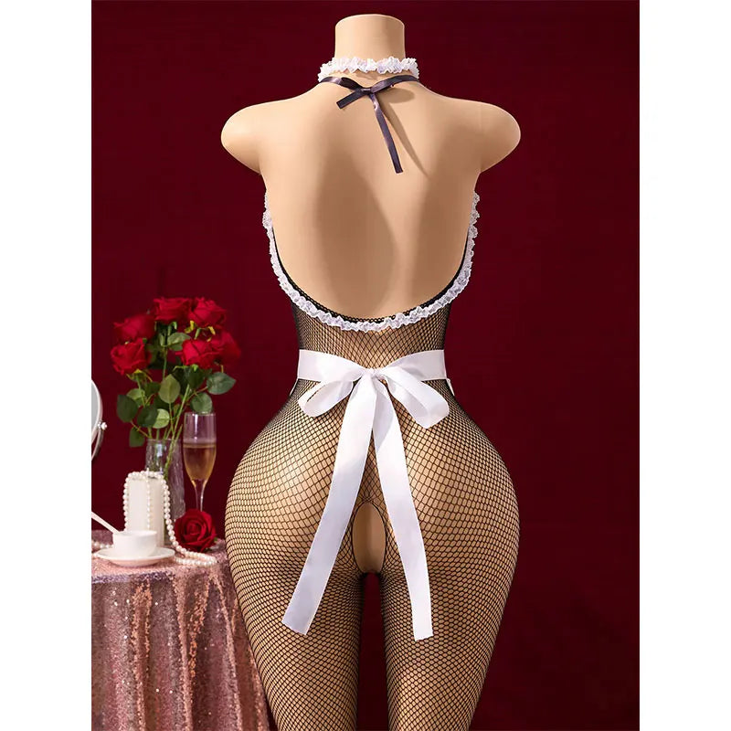 Sexy Leaky Chest Crotchless Curvy Lingerie Sexual Babydoll For Sex 18 Sheer Bodysuit Fishing Net Sleepwear Woman Sexy Outfits