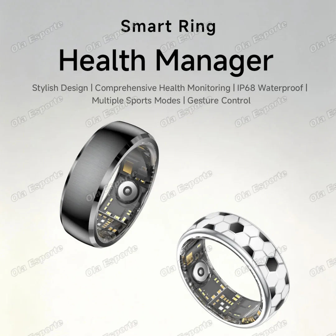 New Incoming Call Vibration Reminder Smart Ring 2026 Gesture Control Messages Alarms Health Monitor Sports Smartring Men Women