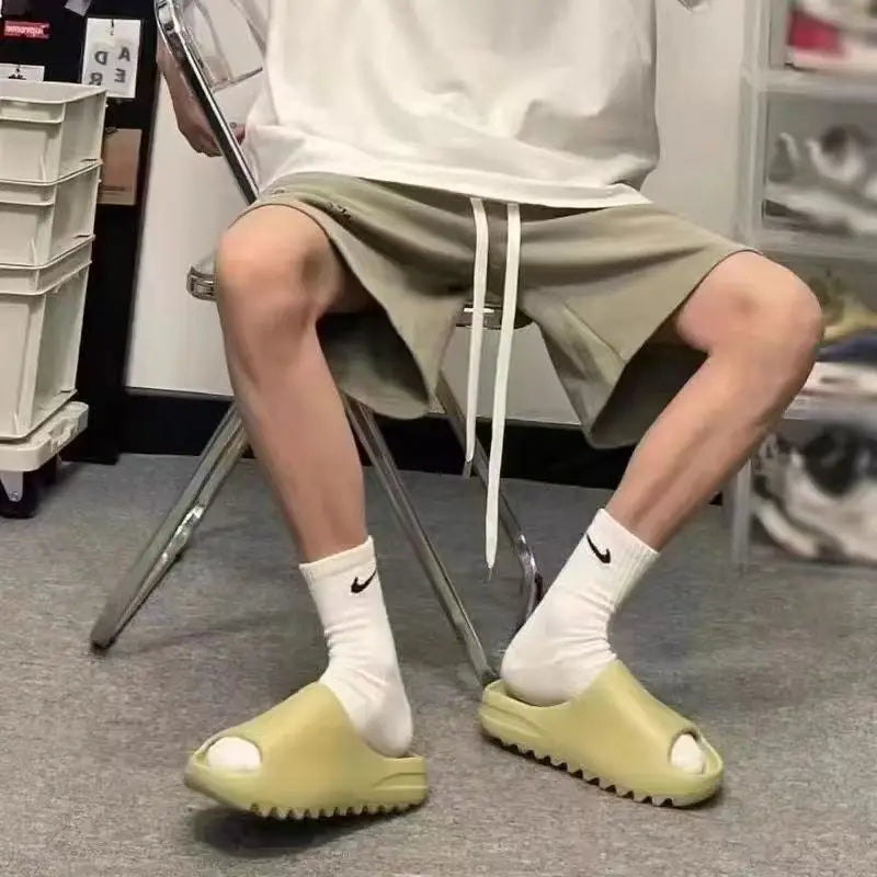 Brand High Quality Super Soft EVA Sole Summer Slippers for Men Bathroom Slippers Home Slides Couple Beach Sandals Male Slipper