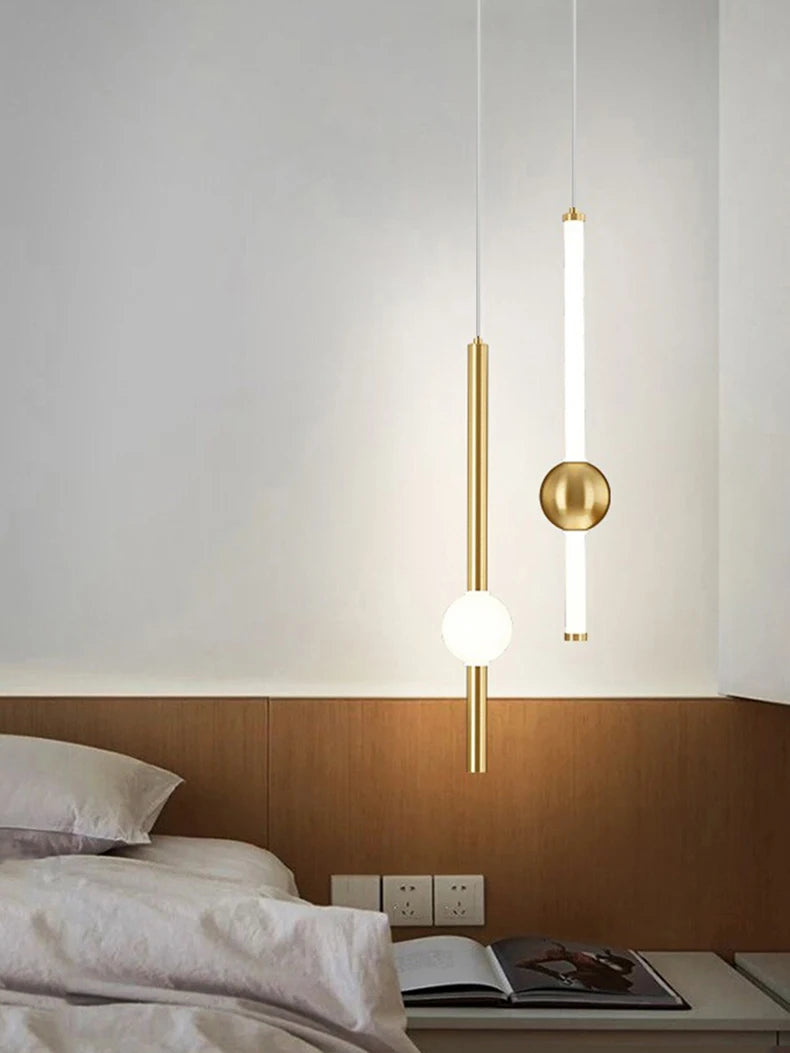 1pc Modern Home Decor LED Lights Bedroom Lamp Bedside Pendant Light Lamps LED Chandeliers Hanging Light Indoor Lighting