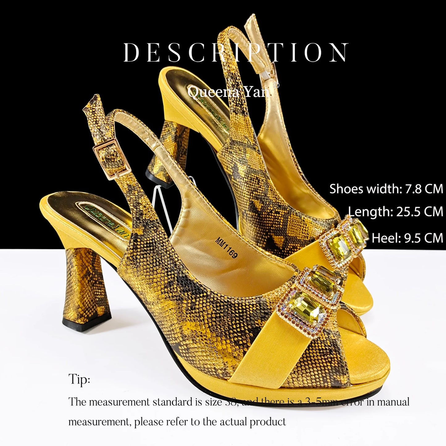 INS-Inspired Italian Design Elegant Women High Heel and Bag Nigeria Wedding Party Shoes and Bag–Fashionistas Exclusive Products