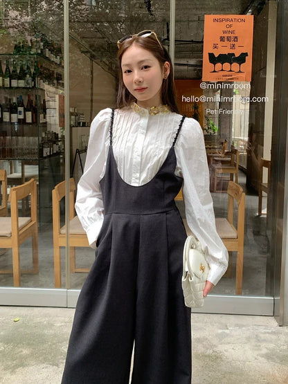 Kiesza lyte Fashion street 2024 High Waist Long Jumpsuit for Women Casual  Elegant Herben Wide leg pants Rompers Office Lady