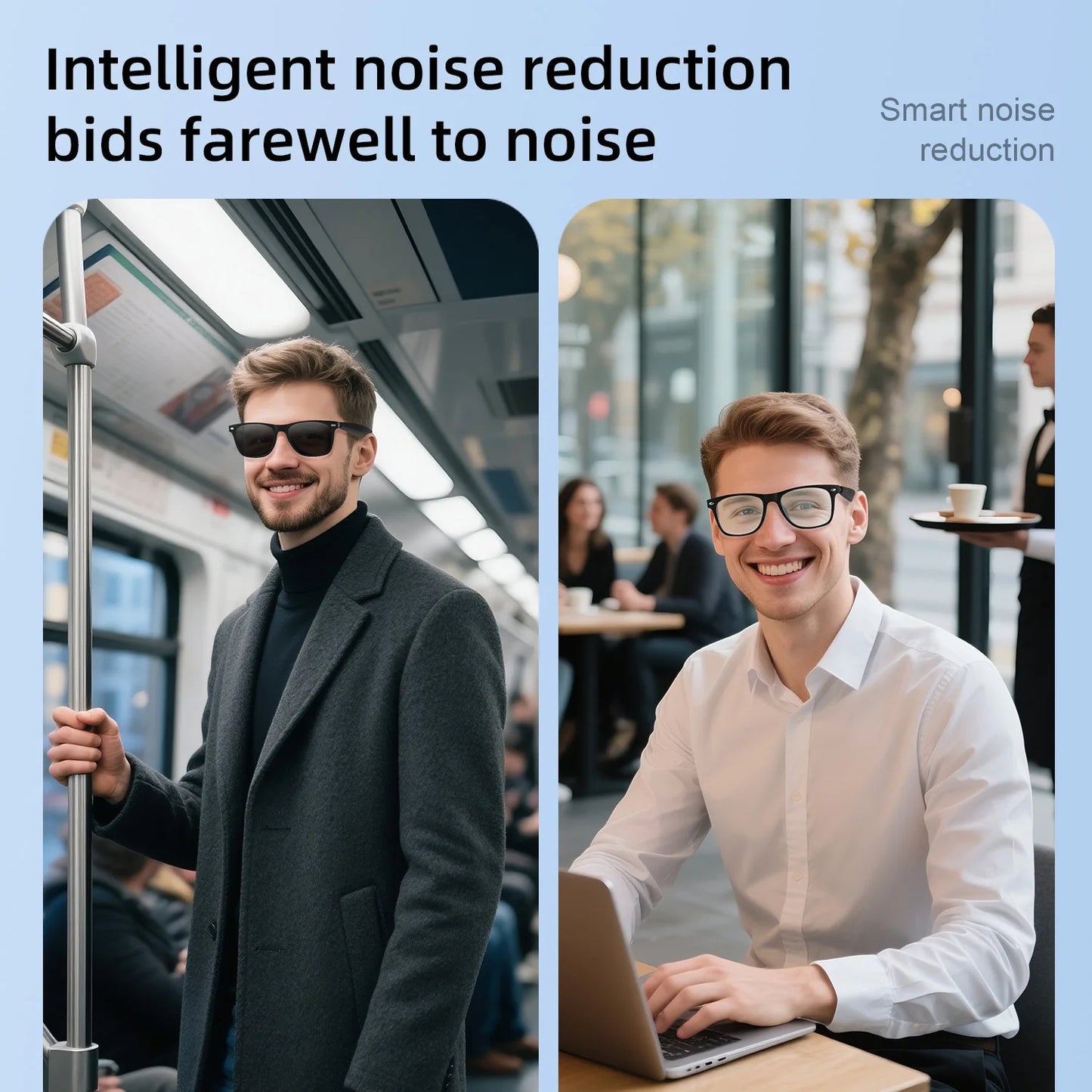 2025 Smart Glasses  AI Translation Camera Control Bluetooth Call Headphones Fashionable Sunglasses Intelligent Men Women Gifts