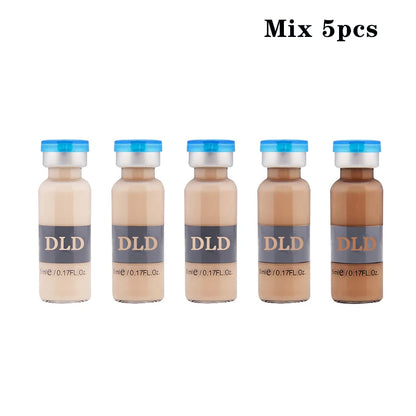 5ml Hyaluronic Acid Peptide Facial Serum BB Cream Glow Ampoule Kit Niacinamide Moisturizing Hydration Skin Rejuvenation Beauty