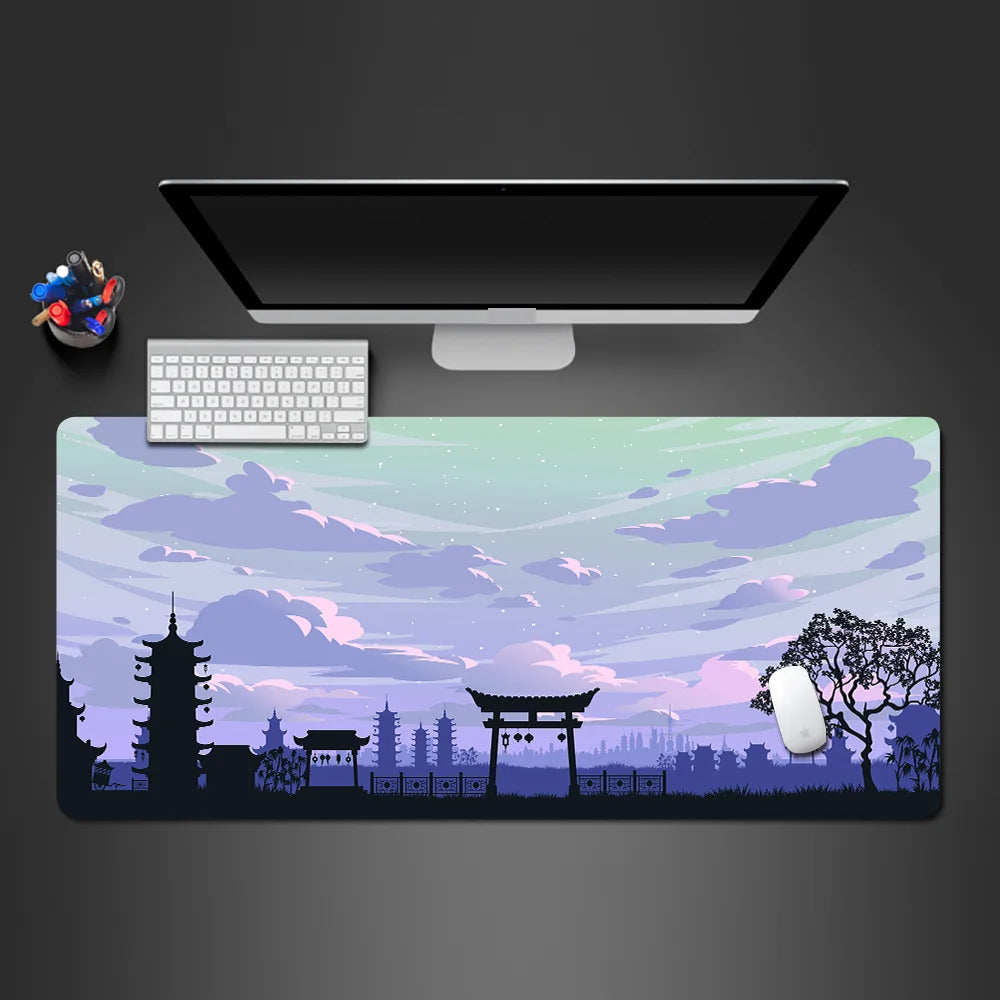 Mouse Pad Sakura Landscape Desk Accessories Mat Gamer Rug Xxl Keyboard Pad 1000X500x3MM Desk Mat Office Carpet Gaming Mouse Mats