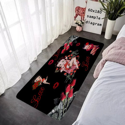 House Entrance Doormat Bettys Boops Hallway Carpet Living Room Rugs Foot Carpets Bathroom Rug Floor Mats Non-slip Home Decor