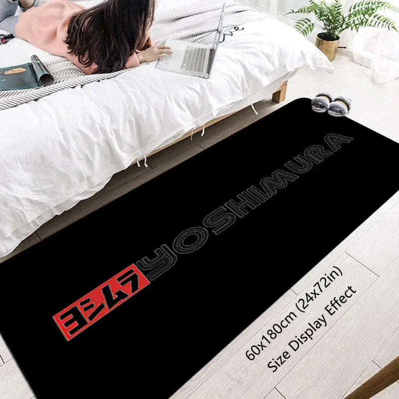 Suzuki Yoshimura Motorsports Carpet Garage Mat Racing Cool Motorcycle Display Electric Vehicle Mats Entrance Doormat Bedroom Rug