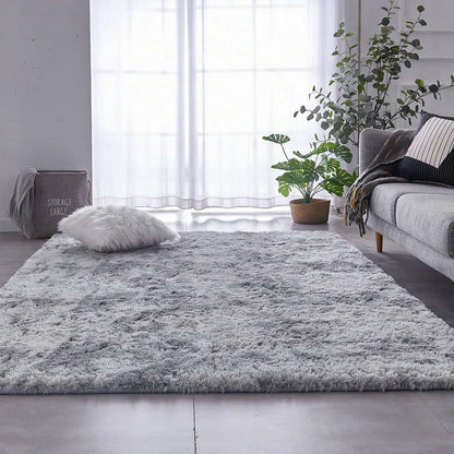1pc Soft Long-hair Plush Carpet Rug Non-Slip Plush Fluffy Soft Furry Bedside Carpet Drum Carpet Holiday Suitable for Dormitory Home Decoration Pet-Friendly Bedroom Living Room Carpet Home Decoration Room Decoration