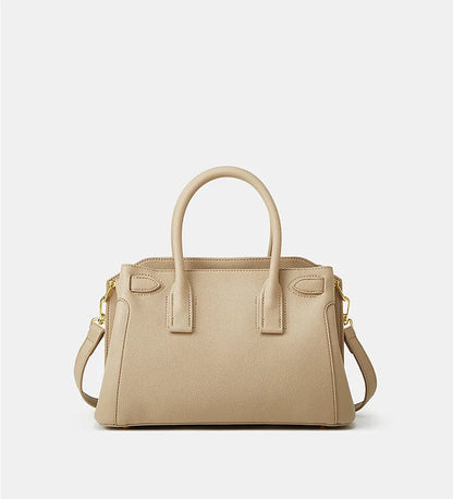 Fashion Beige High Quality PU Leather Bags Women Shoulder Bag Ladies Luxury Tote Strap Female Crossbody Handbag