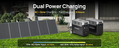 11520Wh Portable Power Station Solar Generator Home Emergency Backup Battery