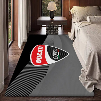 D-Ducati Motorcycle LOGO Floor Mat Rectangle Anti-slip Home Soft Badmat Front Door Indoor Outdoor Mat Welcome Doormat