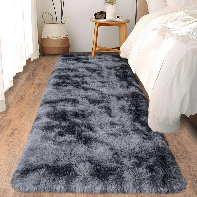 VIKAMA Ultra-Soft Running Rug Bedroom & Hallway Anti-Slip Mat Fluffy Plush Bedside Dormitory Carpet Home Decor