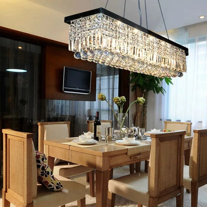 LED Crystal Chandelier Modern Dining Pendant Home Lamp Hanging Living Woonkamer Dining Room Household Lights For Bedroom Kitchen
