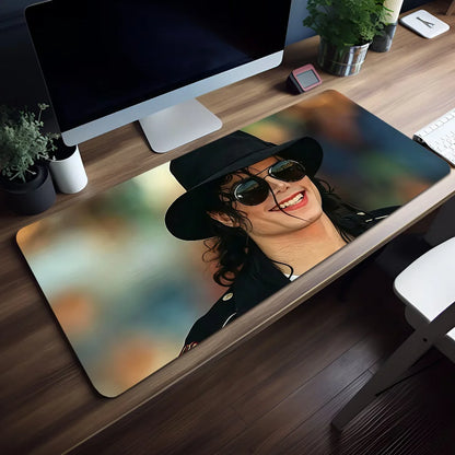 Singer Pop Mouse M-Michael Pad Non-slip Lockedge Jackson Office King Student Gaming of Thickened Large Writing Cushion MousePad