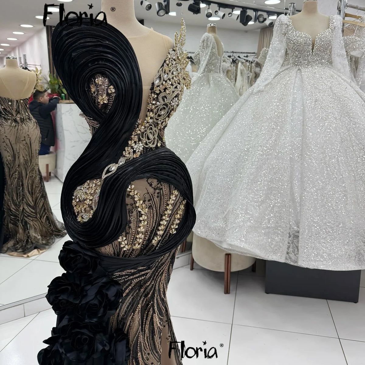 2026 Golden Brown Prom Dress Flowers Embroidery Mermaid Beading Second Reception Gowns Customized Women's Wedding Guest Gowns