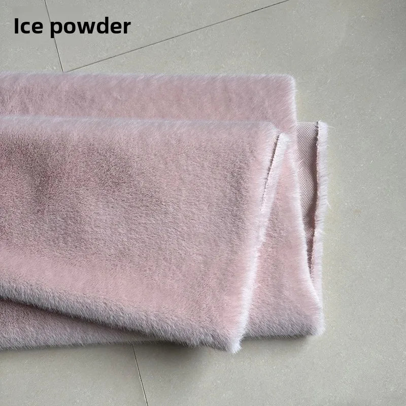 Thickened Imitation Mink Fur Grass Plush Fabric for Soft DIY Sewing Handmade Coat Vest Toy Doll Clothing Fashion Cloth Material
