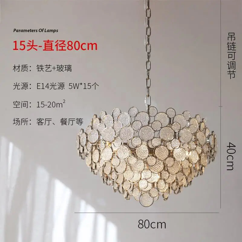 Modern Luxury Creative Living Dining Room Glass Led Chandelier Personality Simple Designer Pendant Lights Bedroom Study Lamps