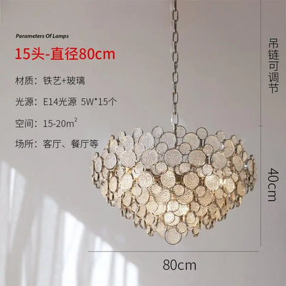 Modern Luxury Creative Living Dining Room Glass Led Chandelier Personality Simple Designer Pendant Lights Bedroom Study Lamps