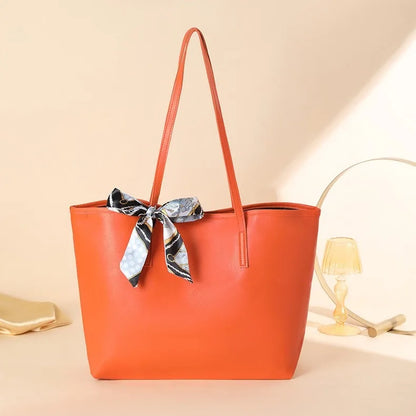 Luxury Handbag Women Bags Designer High Quality Pu Leather Solid Color Shoulder Bags for Women Large Capacity Shopping Tote Bag
