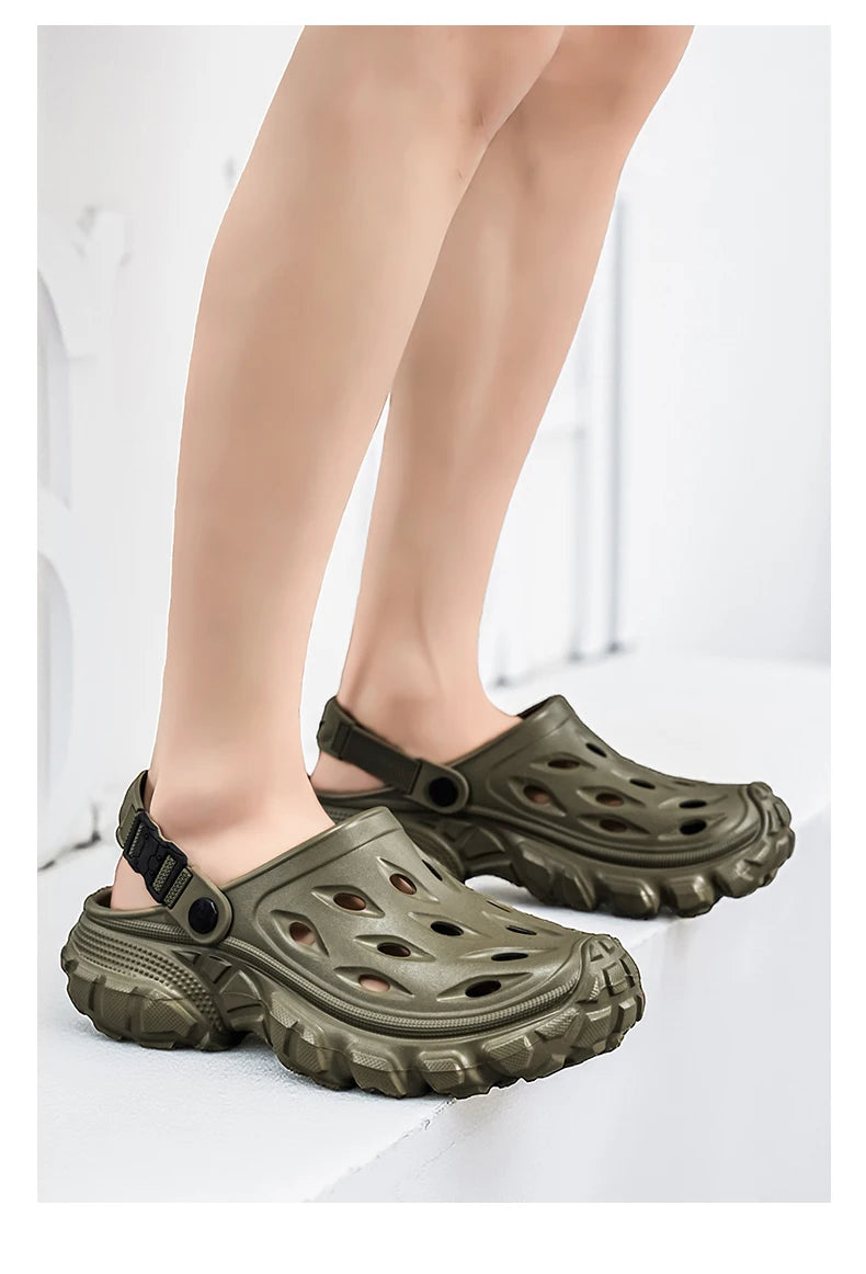 Summer Casual Sandals Men Outdoor Slippers Flat Mens Flip-flop Lightweight Beach Shoes Indoor Home Anti-slip Bathroom Slides