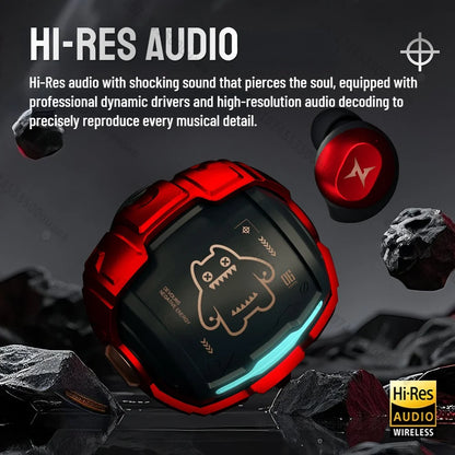 ZOMBIES CAT Bluetooth 5.4 Sports Earbuds Mini Invisible In-Ear TWS Wireless Earphone Clear Call Headphone with Sport Lanyard