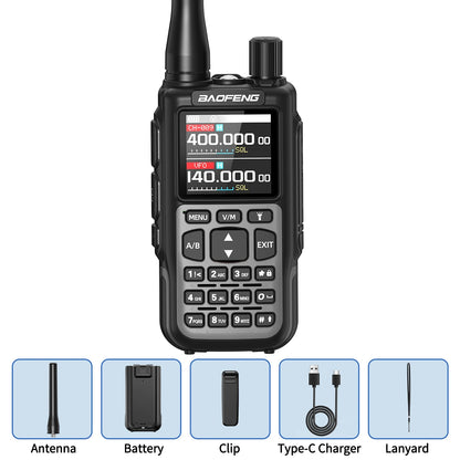 BAOFENG MINI 5 New Upgrade Walkie Talkie Wireless Copy Frequency 2200mAh Battery Bluetooth APP Programming UV-5R Mini Ham Radio