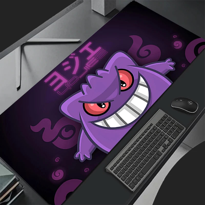 Gengar Anime Pokemon Pikachu Kawaii Mouse Pad Professional eSports Game Players Speed Lock Edge Game Desk Mousepad Keyboard Mat
