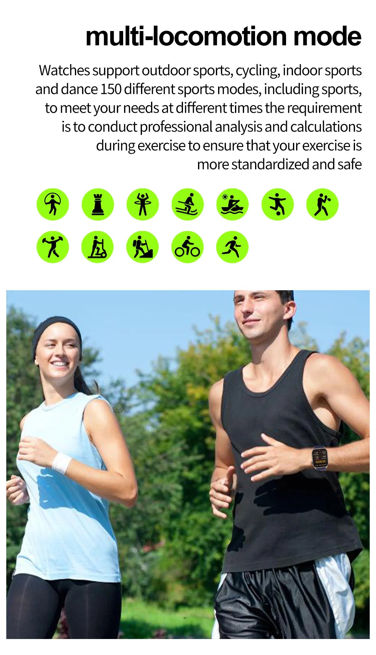ET580 Smart Watch Men 2.04inch AMOLED Large Screen Bluetooth Call ECG Blood Pressure Oxygen Health Monitor SOS Smartwatch