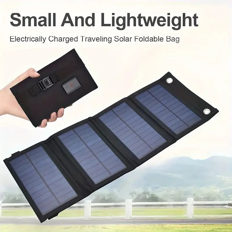 Portable USB Foldable Solar Panel Folding Solar Panels For Travel Mobile Phone Charging Bank Flashlight Fan Mobile Phone Battery