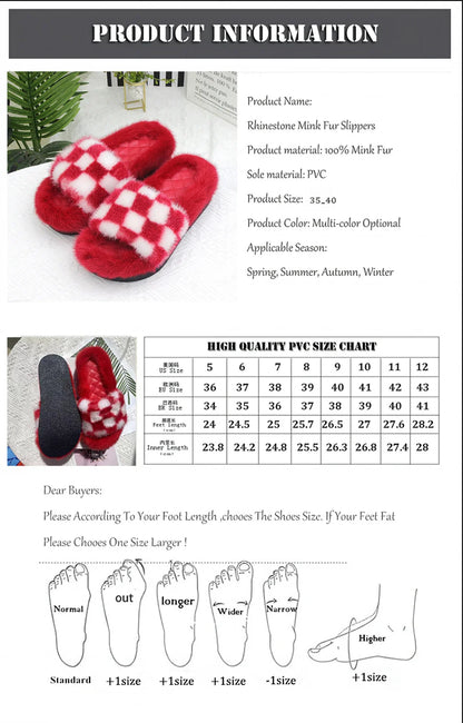 2026 Women Real Mink Fur Slippers Indoor Outdoor Luxury Shoes For Women Comfort Platform Fluffy Slipper Slides For Woman Summer