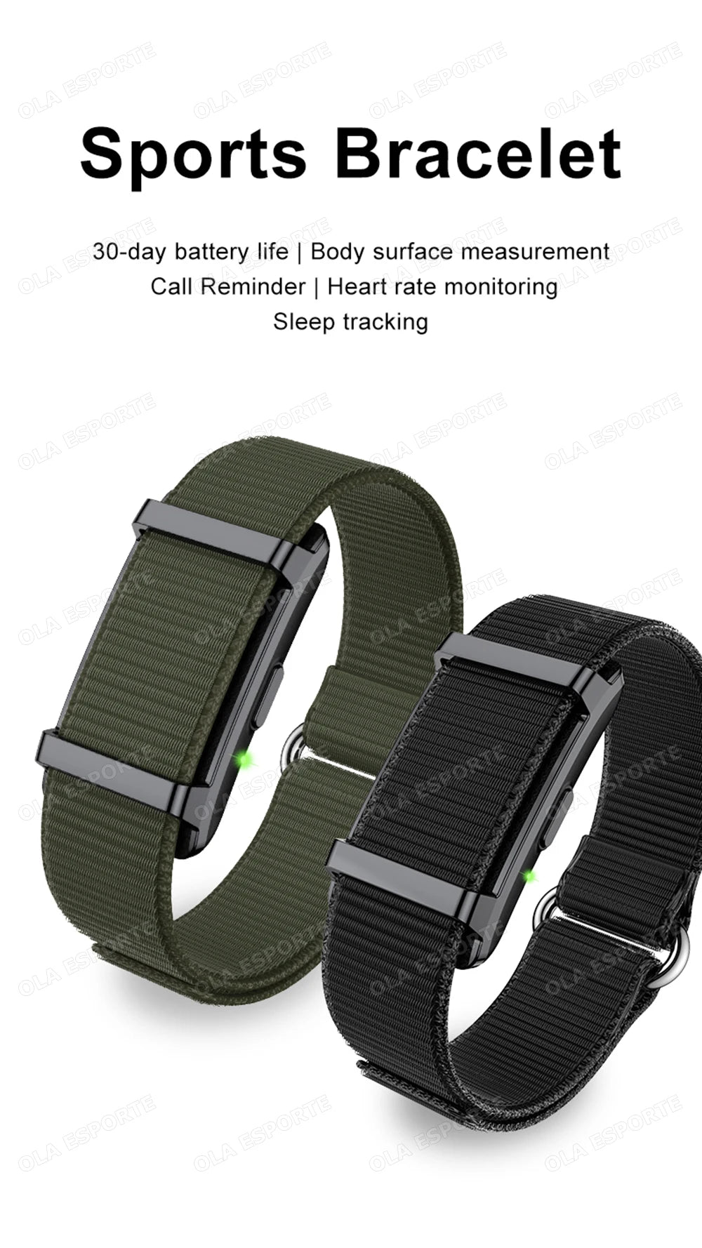 New 2208A Smart Bracelet Heart Rate Blood Pressure Monitor Pedometer Sport Fitness Tracker for Men Women Electronic Bracelet
