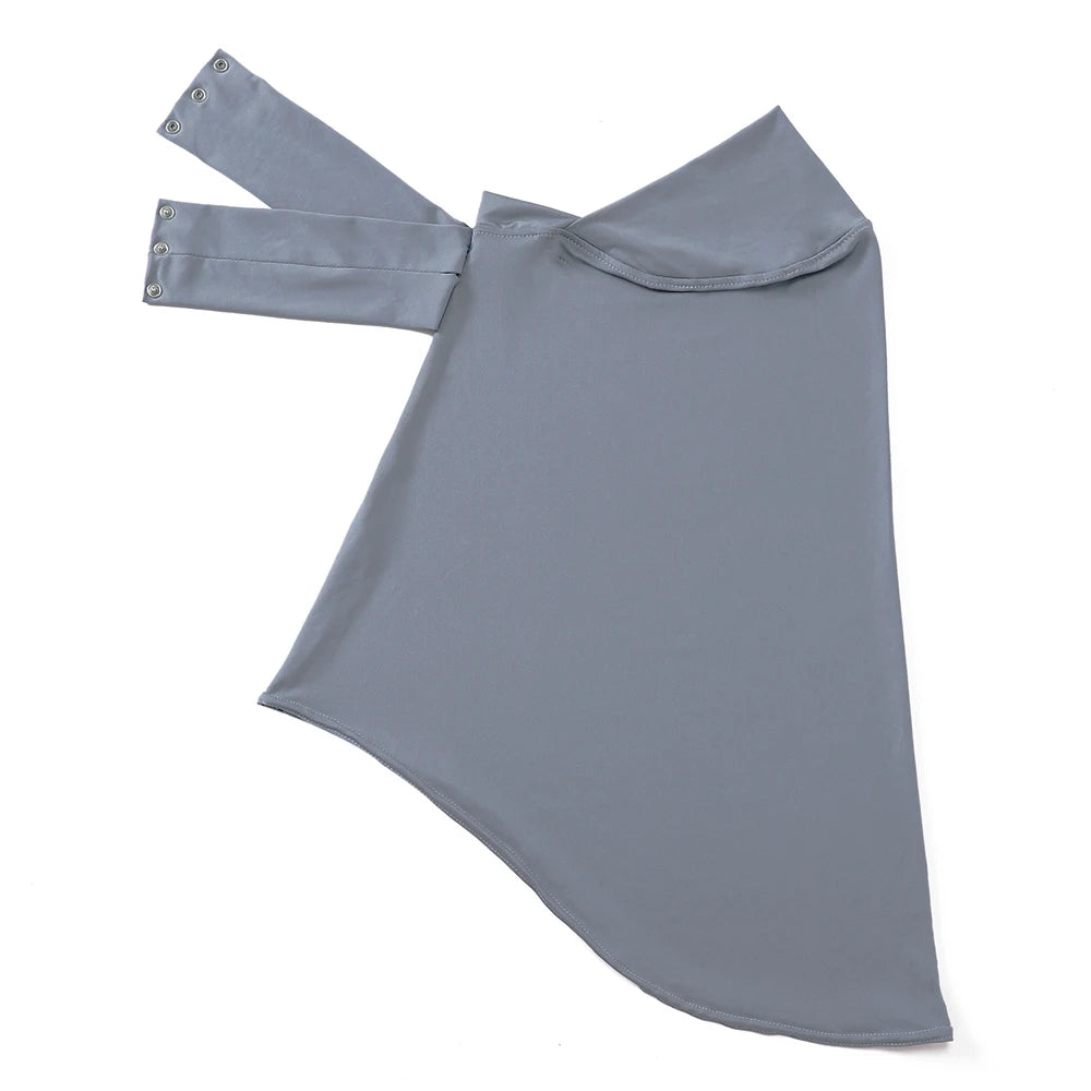 Ready To Wear Full Cover Inner Instant Hijab Premium Quality Jersey Scarf With Tie Back Buttons Muslim Women Turban Caps