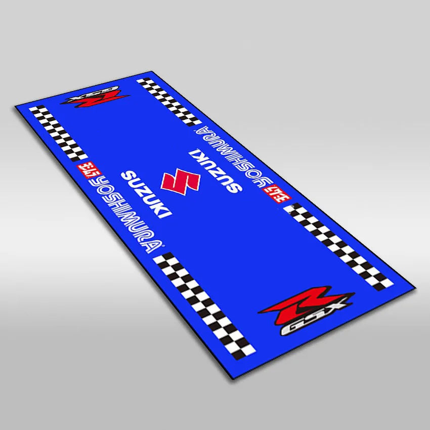 Motorcycle Display Carpet Suzuki Parking Mat Non Slip Garage Rug for Sports Racing Moto Electric Bike Entrance Home Decor