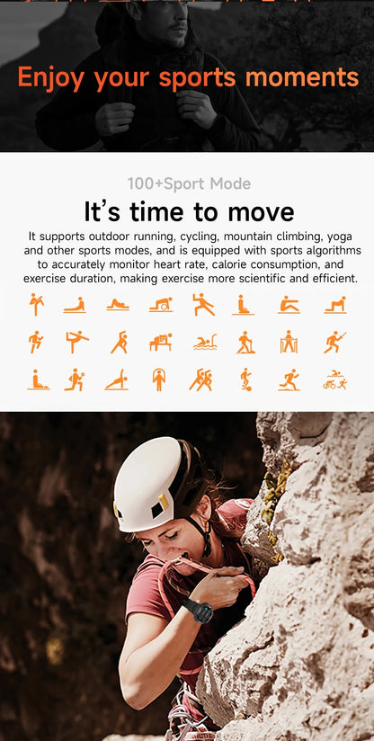 New Military Real GPS Smart Watch Men 10ATM IP69K Waterproof Swim Sports Watches Flashlight Bluetooth Call AMOLED HD Smartwatch