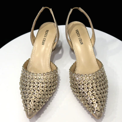 Fashion Summer 2023 Beads Decorated Muffin Bottom Sandals Wear Comfortable And Versatile Elegant Ladies Shoes And Bag Set