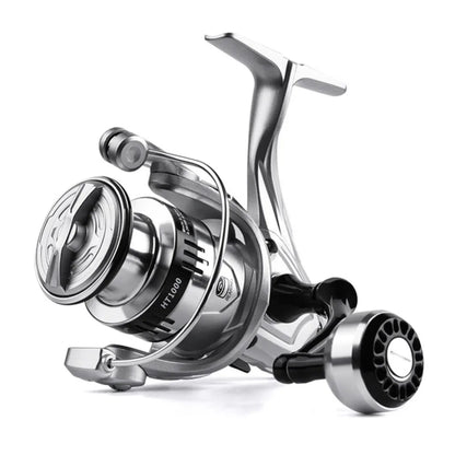 Fisherman Metal Spool Spinning Reel 5.2/1 Gear Ratio Heavy Duty Bait Cast Reel Comfortable Smooth Fishing Reel Lake Fishing