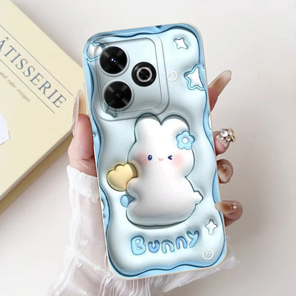 Casing For Redmi 13 Case 13 5G Cute Cat Fashion Luxury Flowers Silicone Shockproof Back Cover For Redmi 13 5G Phone Case Bumper