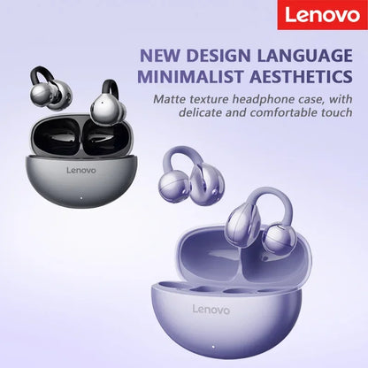 Original Lenovo TA410 Bone Conduction Wireless Earphones OWS 5.4 Bluetooth Headphones Stereo Music Call Noise Cancelling Earbuds