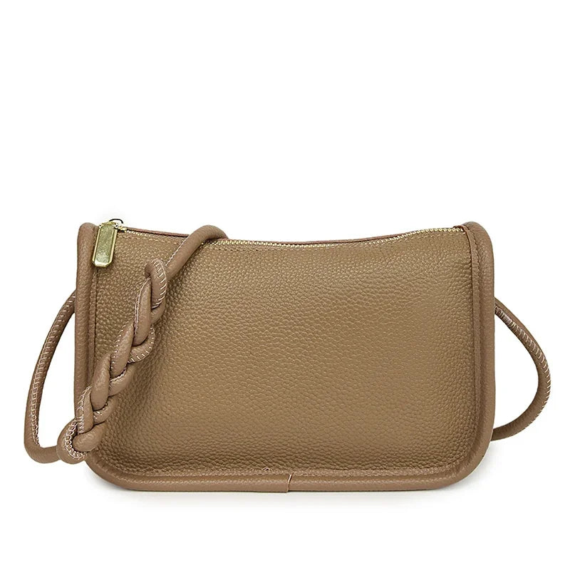 100%Real Cowhide Genuine Leather Sac Fashion Women Crossbody Bags For Ladies New High Capacity Shoulder Bag Handbag Female Purse