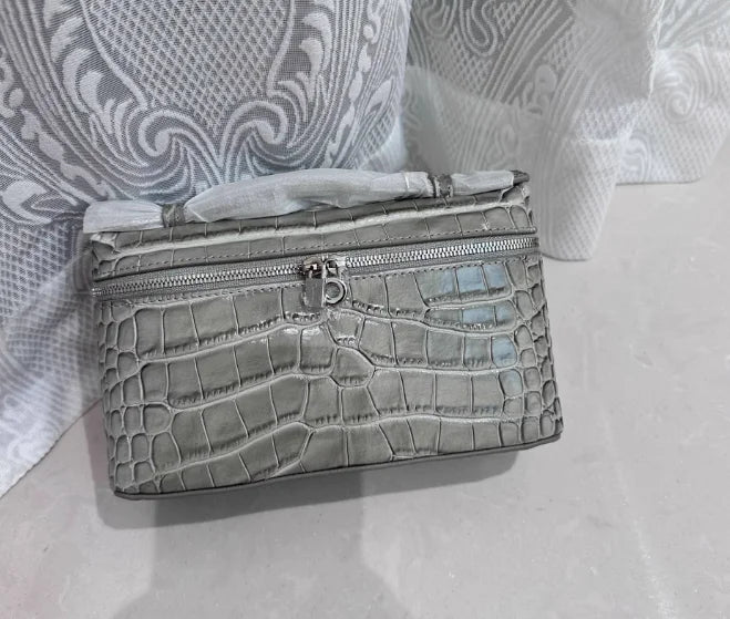 Shoulder Bag Handbag women Luxury Women's Crocodile Embossed Mobile Phone Handbag Brand New LP19 Genuine Leather Mini Small size