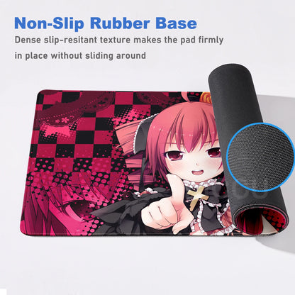 Cute Anime Girl K-Kasane Teto Mousepad Large Gaming Mouse Pad LockEdge Computer Keyboard Desk Mat PC Cabinet Tablepad XXL Mats