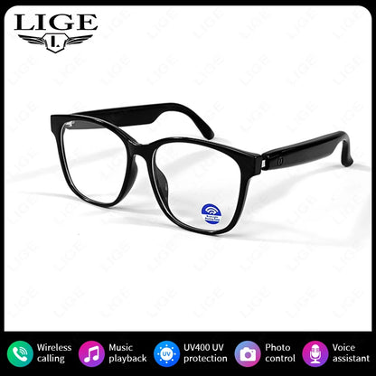 New Smart Glasses Intelligent Driving Navigation Wireless Music Play Outdoor Sunglasses Bluetooth Call Anti-blue Light Eyeglass